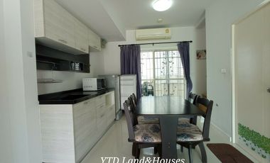 For Sale/Rent 2-storey townhome in Villaggio Bangna Km.26, peaceful, not crowded, near the clubhouse. complete kitchen extension a corner house