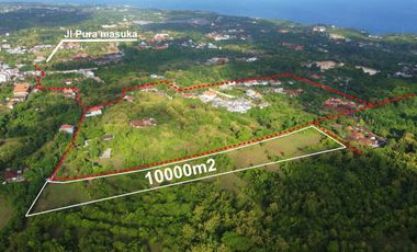 Tanah view Laut 1 hektar di Ungasan kuta selatan , cocok untuk di kavling
