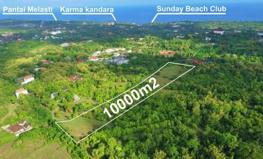 Tanah view Laut 1 hektar di Ungasan kuta selatan , cocok untuk di kavling