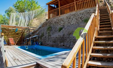 En Paihuano, Valle del Elqui, venta de casa con piscina y quincho. Hermosa vista. $69 millones