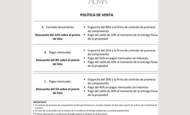 pre-venta en alma  bucerias