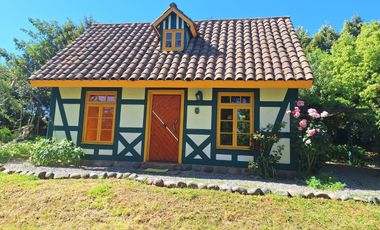 Se arrienda hermosa casa cabaña tipo alemana en parcela