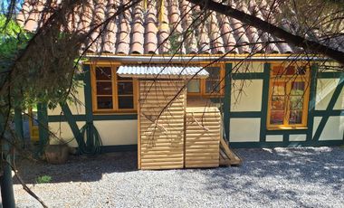 Se arrienda hermosa casa cabaña tipo alemana en parcela