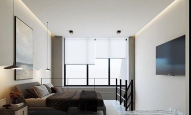 VENTA DEPARTAMENTO 2 PLANTAS EN TLAXCALANCINGO, 1 RECÁMARA, 1.5 BAÑOS, GYM, COWORKING,BAR