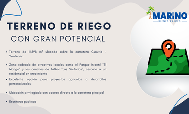 Terreno de riego en Yautepec