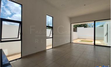 Casa de 3 recámaras en venta, en Cholul, Mérida Yucatán – Financiamiento y entrega a 12 meses