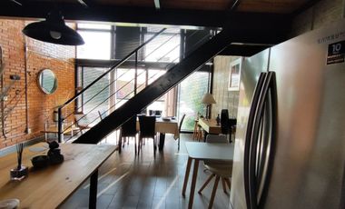 Se vende Loft tipo industrial de 82 m2 con alberca y jardin  en fraccionamiento Aiyana, Xochitepec, Mor.