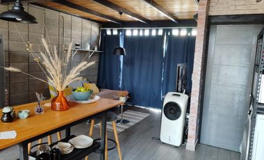 Se vende Loft tipo industrial de 82 m2 con alberca y jardin  en fraccionamiento Aiyana, Xochitepec, Mor.