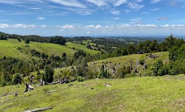 Campo a una hora de Puerto Varas de 8,6 hectáreas con hermosa vista