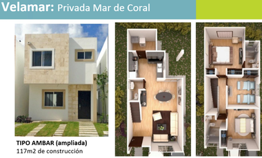 CASA DE 3 HABITACIONES PLAYA DEL CARMEN NV 111