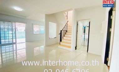 2-storey townhouse, 21.8 sq.w., Supalai Ville Village Rangsit Khlong 2, near Chokchai Rangsit School, Rangsit-Nakhon Nayok Road, Rangsit Canal