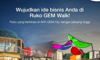 Ruko 3 Lantai Gem Walk GEM City AKR Land Manyar Gresik