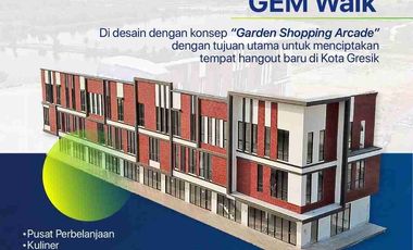 Ruko 3 Lantai Gem Walk GEM City AKR Land Manyar Gresik