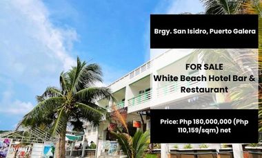 For Sale | White Beach Hotel Bar & Restaurant, Brgy. San Isidro, Puerto Galera