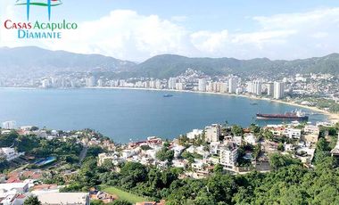 Departamento en venta, terraza con vista parcial a la bahía de Acapulco