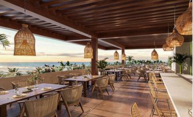 Loft con alberca privada, en venta, Frente al mar, Puerto Morelos.