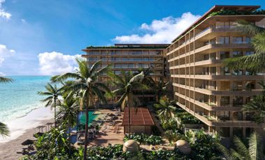Penthouse con alberca privada, en venta, Frente al mar, Puerto Morelos.
