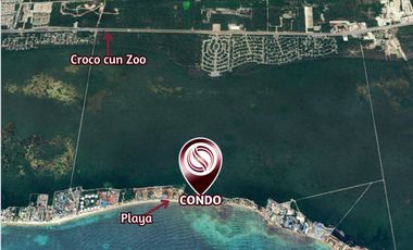Penthouse con alberca privada, en venta, Frente al mar, Puerto Morelos.