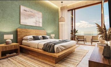 Penthouse con alberca privada, en venta, Frente al mar, Puerto Morelos.