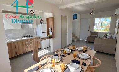 Casa en venta con jardín privado y vista a las áreas comunes