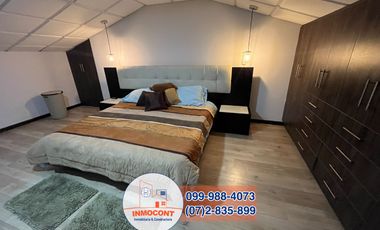 DEPARTAMENTO DUPLEX AMOBLADO, Sector Ordoñez Lasso R243