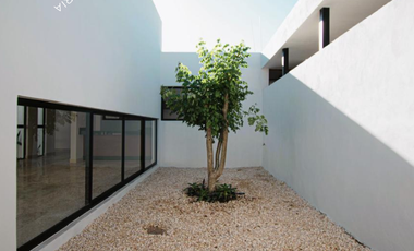 Casa nueva en venta de una planta con alberca privada en Mérida