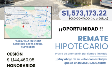 Gran Oportunidad Residencia en Remate Bancario!! Villa Montana, San Pedro Garza Garcia, Nuevo Leon
