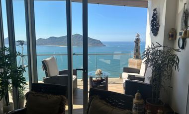 EN VENTA DEPARTAMENTO EN MAZATLAN DE 3 RECAMARAS A PIE DE PLAYA EN  CAMINO AL MAR (EQUIPADO) Y TRES BALCONES
