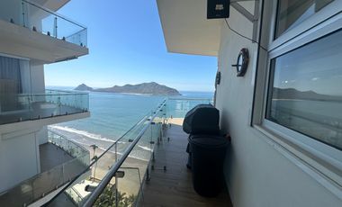 EN VENTA DEPARTAMENTO EN MAZATLAN DE 3 RECAMARAS A PIE DE PLAYA EN  CAMINO AL MAR (EQUIPADO) Y TRES BALCONES
