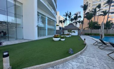 EN VENTA DEPARTAMENTO EN MAZATLAN DE 3 RECAMARAS A PIE DE PLAYA EN  CAMINO AL MAR (EQUIPADO) Y TRES BALCONES