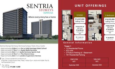 Condominium Vermosa For Sale in Cavite Mid rise