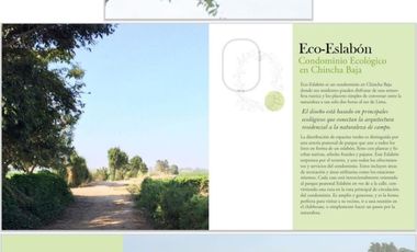 VENTA DE TERRENO+PROYECTO PARA CONDOMINIO DE CAMPO EN CHICHA