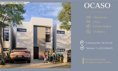 Casa de 2 pisos con 2 recámaras en privada residencial - Entrega inmediata