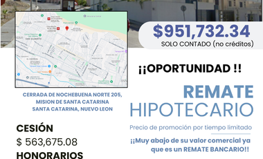 Oportunidad Casa en Remate Bancario, Misión de Santa Catarina, Santa Catarina, Nuevo León, México
