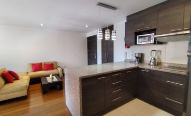 Sector La Carolina, En Renta Dpto. 2D 90 m2 Amoblado con balcón