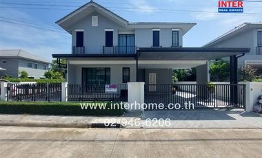 2-storey detached house, 55.8 sq.w., Chuenchuen Prime Village, Bangna, Soi Kiatphiphatthani, Bangna-Trad Road, Km.29, Bang Bo, Samut Prakan