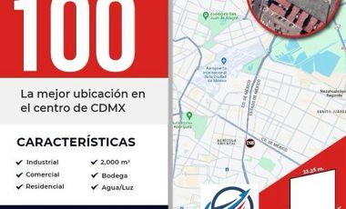 IZTAPALAPA COL. TEPALCATES TERRENO DE 2,000 M2 CON USO DE SUELO. ÚNICO EN SU TIPO.