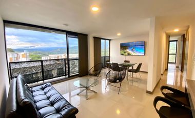 ALQUILER APARTAMENTO AMOBLADO ARMENIA IMPACTANTE VISTA A LA MONTAÑA