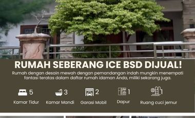 Rumah Bm Puspiptek, Sebrang Ice BSD City Pagedangan Dekat Serpong Kota Tangerang Selatan Jual Dijual