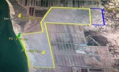 Terreno  Turístico en venta de 454 hectáreas, Playa Sahuimaro, Hermosillo, Sonora, Mexico.
