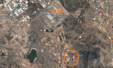 En SLPotosi terreno de 58has en VENTA uso industrial