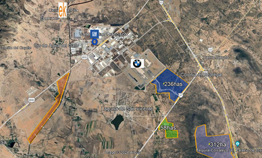 En SLPotosi terreno de 58has en VENTA uso industrial