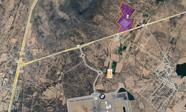 En SLPotosi terreno de 58has en VENTA uso industrial