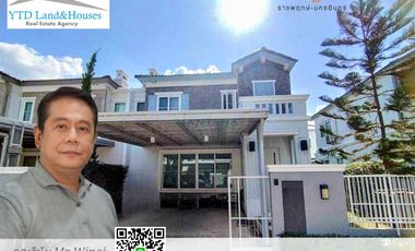 2-story townhouse for sale  in Anya Ratchapruek Nakhon In project. French Country Style design house from Land and House, with furniture, price 6.85 m