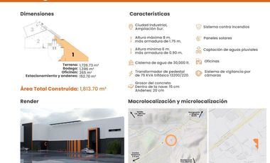 BODEGAS NUEVAS EN RENTA, CIUDAD INDUSTRIAL, TOTALMENTE EQUIPADAS, AMPLIAS