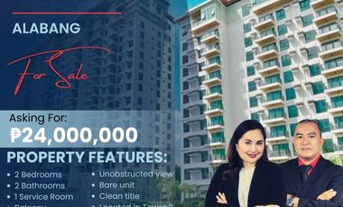 Bright and Cozy Brand New 2 Bedroom Unit For Sale at Viento at Cerca Near Ayala Alabang, Alabang Town Center and Molito