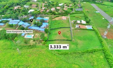 LOTE CAMPESTRE EN  CONDOMINIO PARA LA VENTA