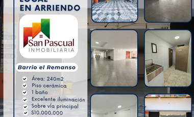 🏡ARRIENDO 🏡Local comercial barrio El Remanso (Copacabana).
