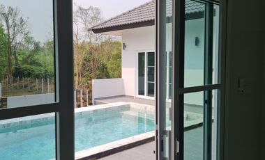 Discover Modern Luxury: Poolside Spa Villa Now for Sale!