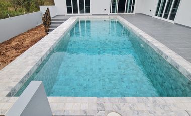 Discover Modern Luxury: Poolside Spa Villa Now for Sale!